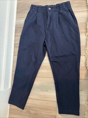 YOUNG LA Men's Navy Elastic-Waist Casual Pants